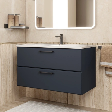 Тумба под раковину Uperwood Foster 90 TFosterNEW90b черная фото