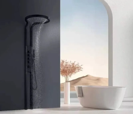 Душевая многофункциональная панель Ganzer ABELARD GZ01168-C черная фото