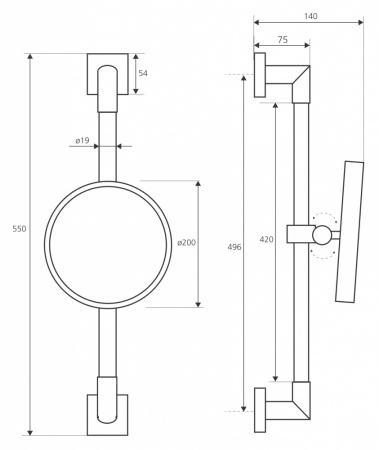Косметическое зеркало для ванной Bemeta Beta 132201172 фото