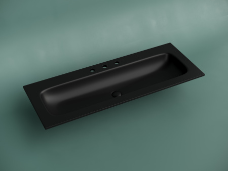 Раковина Ceramica Nova Grace CN7024MB 121x45 черная матовая фото