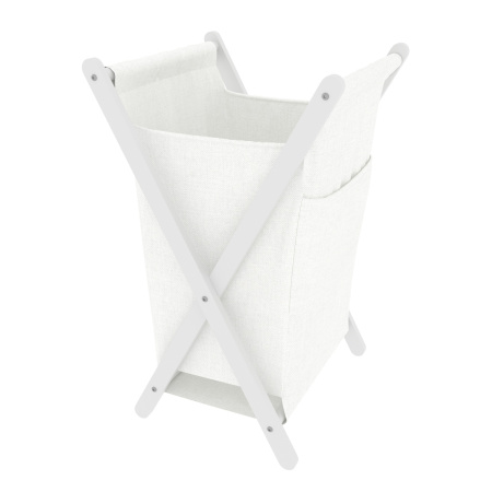 Корзина для ванной комнаты WasserKRAFT Nau WB-773-L белая фото