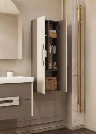 Шкаф-колонна Акватон Ар-Деко 1A284703DD6E0 кашемир фото