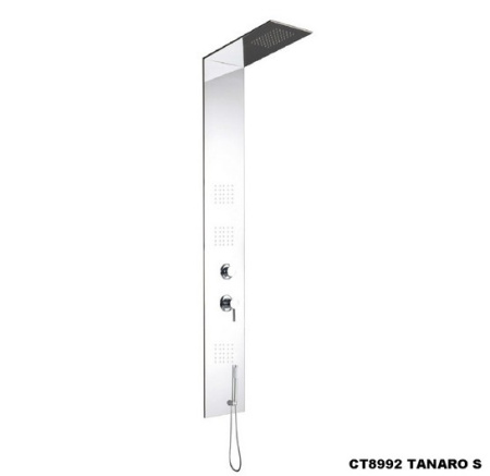 Душевая панель Cerutti SPA Tanaro СТ8992 сереброглянец фото