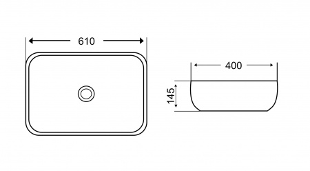 Накладная раковина WeltWasser WW ELBACH 2143P K501 фото