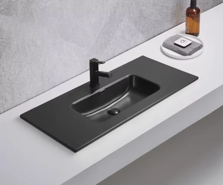 Встраиваемая раковина GID Bm9010s 101x46 черная матовая фото