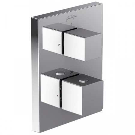 Термостатический смеситель для душа Jacob Delafon Square E75391-CP фото