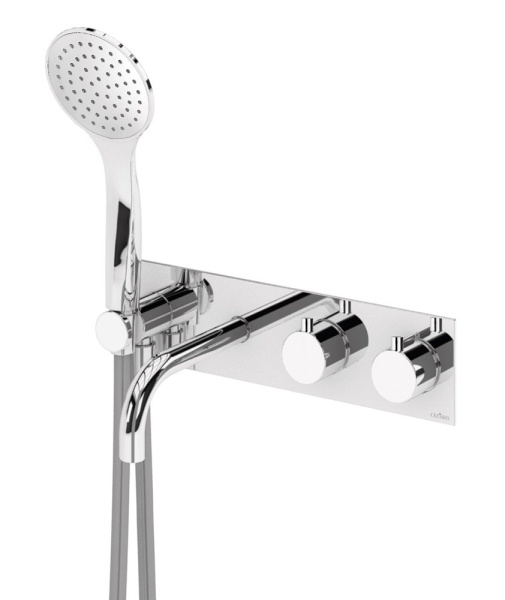 Смеситель для ванны с душем с термостатом Cezares Czr CZR-B-VDM2-T-01 хром фото
