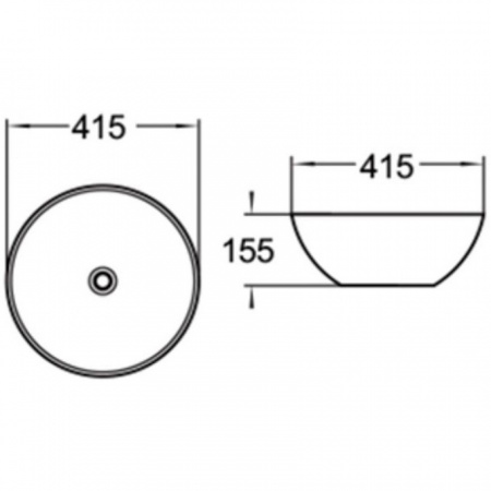 Накладная раковина SantiLine SL-1039 41x41 фото