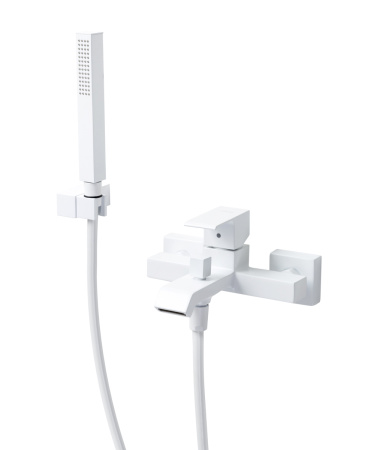 Смеситель для ванны с душем Cezares Porta PORTA-VM-BIO Белый матовый фото