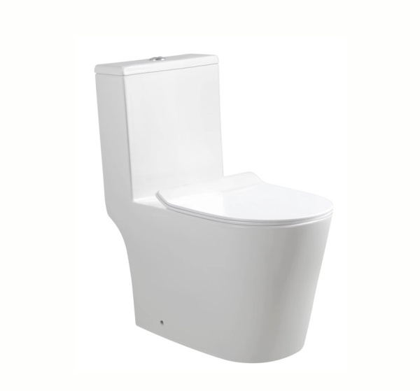 Унитаз моноблок со смывом торнадо SantiLine SL-5045 с сиденьем фото