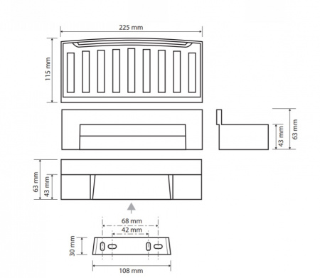 Мыльница настенная Bemeta Cytro 102208292 фото