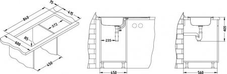 Мойка для кухни Alveus Basic 80 (Leinen) фото
