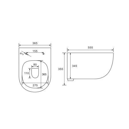 Подвесной унитаз безободковый Vincea Evo VT1-34 с сиденьем фото
