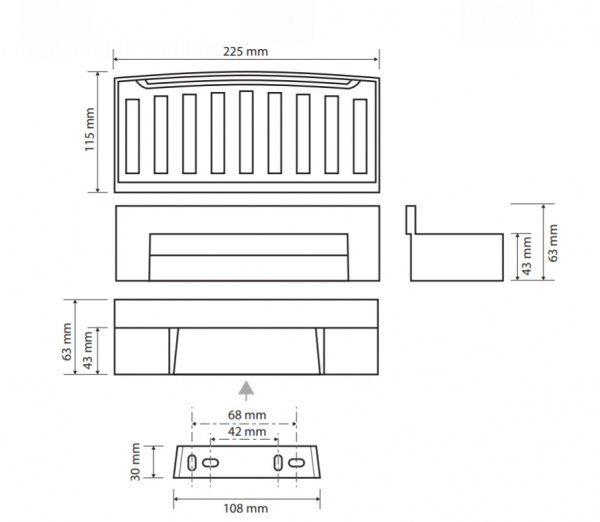 Мыльница настенная Bemeta Cytro 102208292 фото