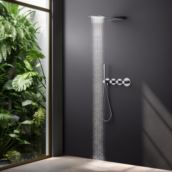 Душевая система скрытого монтажа с термостатом Timo Saona SX-2350/00SM хром фото