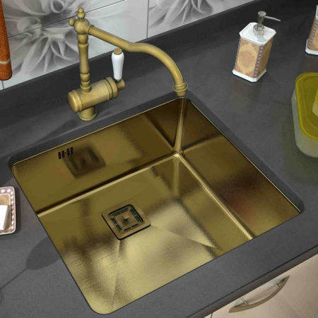 Мойка кухонная Zorg Inox Pvd SZR-44 BRONZE фото
