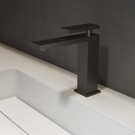 Смеситель для раковины Vincea Dice VBF-2DS1MB черный матовый фото