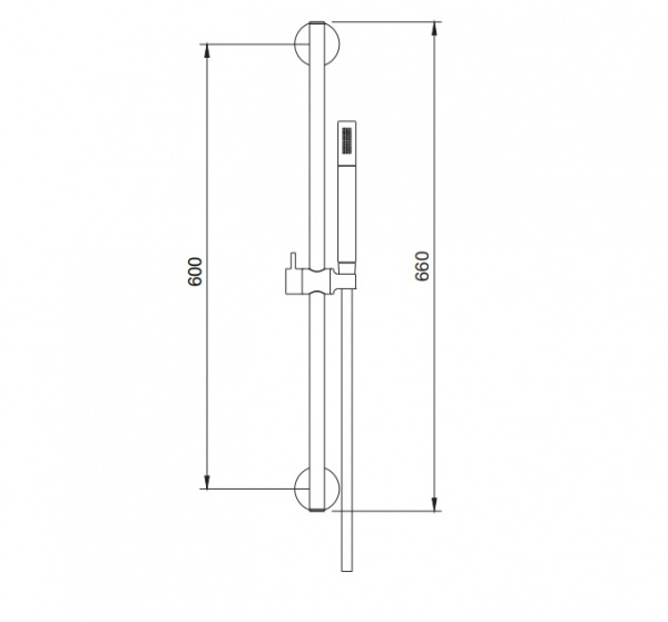 Душевой гарнитур Omnires Microphone MICROPHONE-SGL золото фото