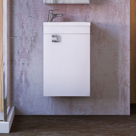 Тумба с раковиной Raval Kub 40 Kub.01.40/P/W фото