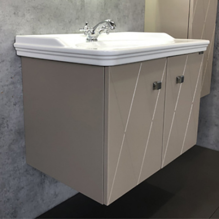 Тумба Comforty Кремона-80 латте с раковиной 50180 фото