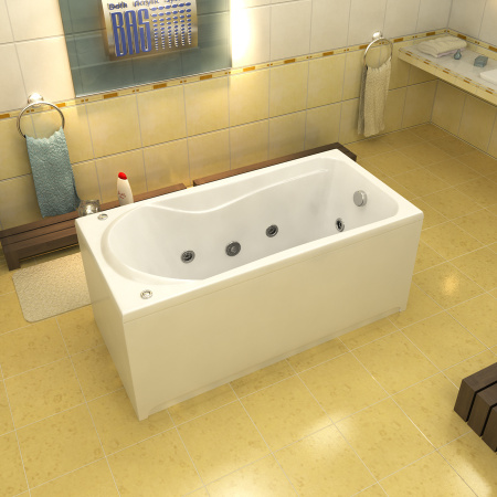 Ванна акриловая с гидромассажем Bas Бриз 150х75 фото