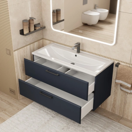 Тумба под раковину Uperwood Foster 100 TFosterNEW100b черная фото