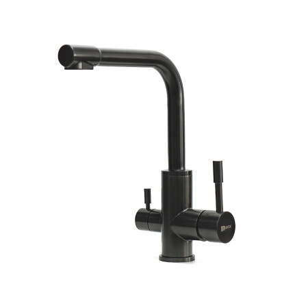 Смеситель для кухни кухни с фильтром для воды Lemark Expert LM5061BLN черный фото