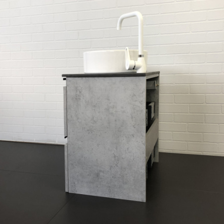 Тумба Comforty Эдинбург-60-2 с раковиной Comforty 9111 фото