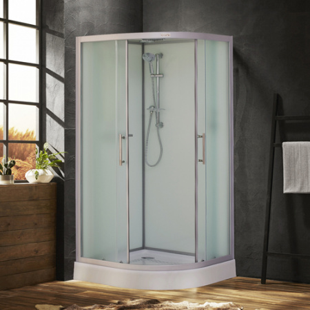 Душевая кабина Esbano ESKB100CR (со стеклянной крышей) 100х100 фото