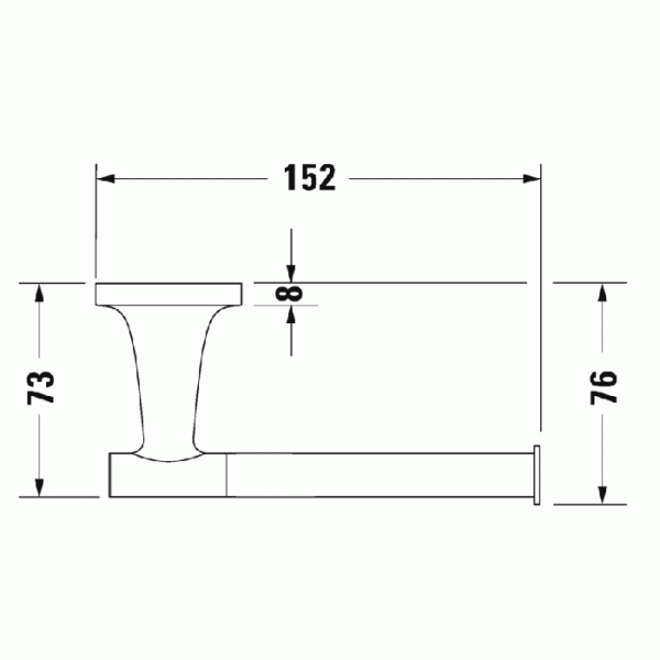 Держатель для туалетной бумаги Duravit Starck T 0099371000 фото