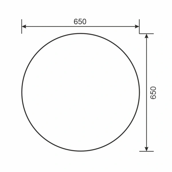 Зеркало с подсветкой, сенсорным выключателем и подогревом Uperwood Modul 2949345680 65x65 теплая подсветка фото