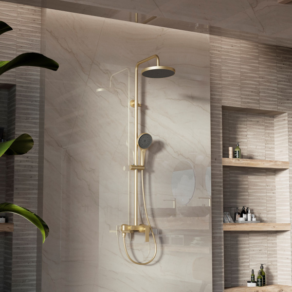 Душевая система Vincea VSFS-413BG брашированное золото фото
