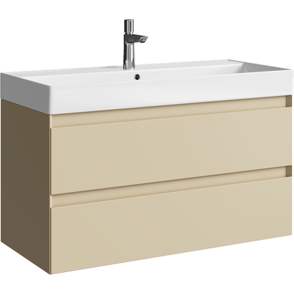 Тумба под раковину Aqwella Geometria 100 GE01102MD морская дюна фото