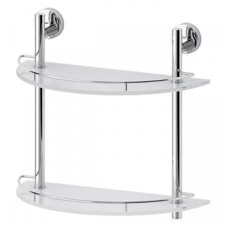 Полка полукруглая с ограничителем двойная FBS LUX 081 40 см фото