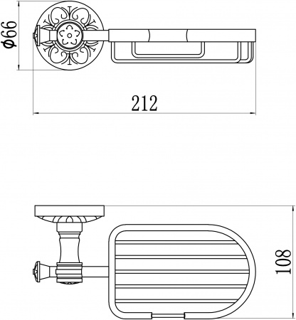 Мыльница настенная Savol 58A S-005832A фото