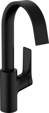 Высокий смеситель для раковины Hansgrohe Vivenis 75030670 черный матовый фото