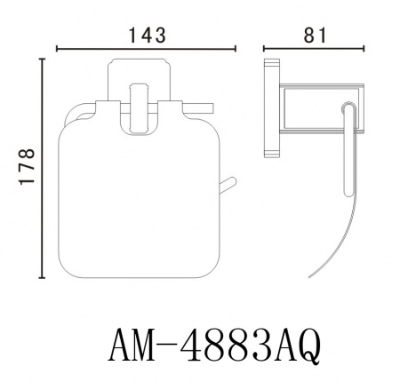 Держатель для туалетной бумаги Art&Max Gotico AM-E-4883AQ бронза фото