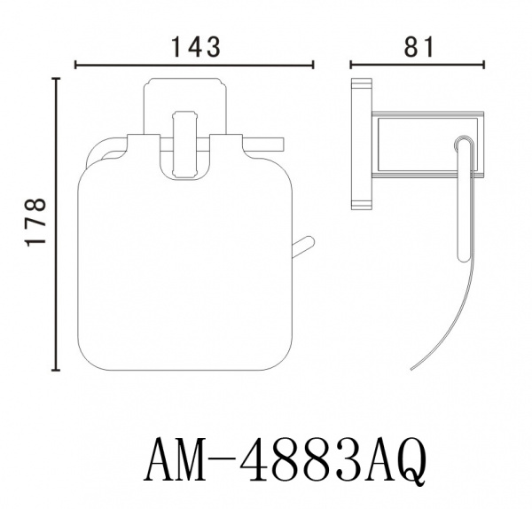 Держатель для туалетной бумаги Art&Max Gotico AM-E-4883AQ бронза фото