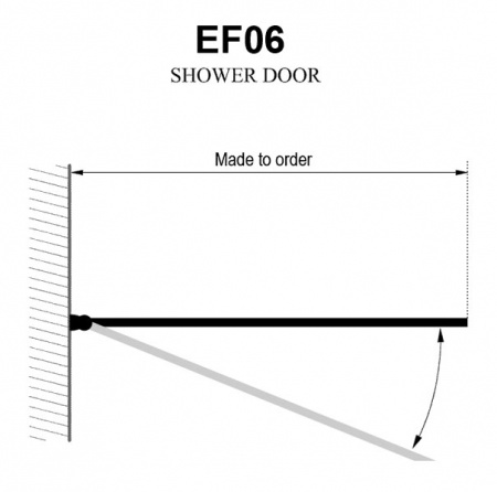 Душевая дверь-перегородка RGW 01100610-11 WA-06 100x200 фото
