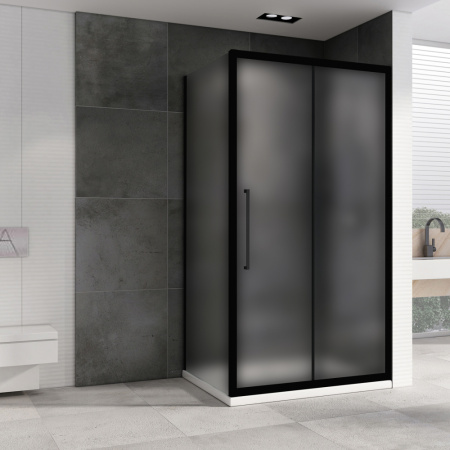 Душевой уголок ABBER Schwarzer Diamant AG30160BMH-S100BM 160x100 фото