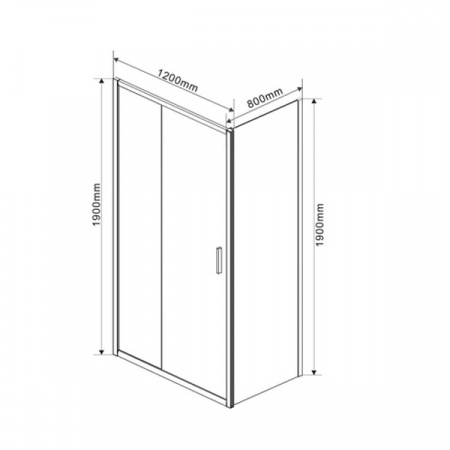 Душевой уголок Vincea Garda VSR-1G8012CH шиншила фото