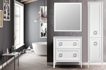 Тумба с раковиной ASB Woodline Рома 80 Н 10855 фото