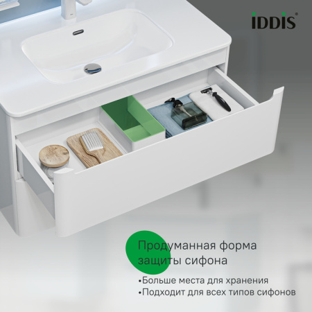 Тумба с раковиной Iddis Edifice 80 см EDI80W0i95K фото
