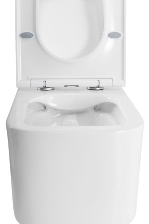 Унитаз подвесной безободковый Art&Max Latina AM215CHR/SC с сиденьем фото