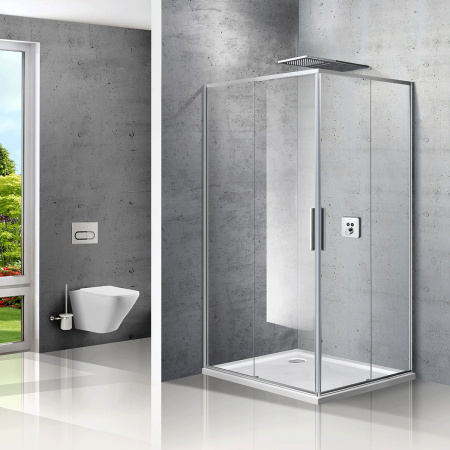 Душевой уголок Vincea Slim VSS-2SL8010CL-L 100x80 фото