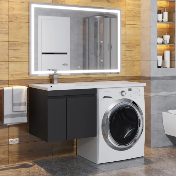 Тумба под стиральную машину Uperwood Magenta 5930205161 черная фото