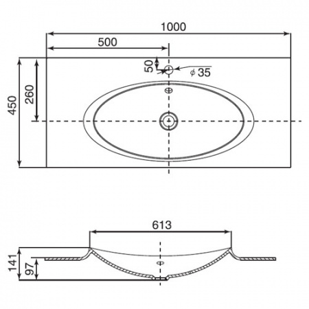 Раковина Roca Laks 327207000 100 см фото