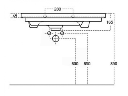 Раковина Raval Isik 85 4085-KL 85x44 фото