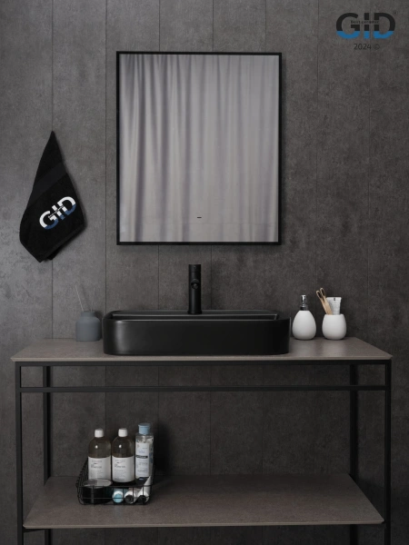 Накладная раковина GID Bm9660 53376 60x40 черная матовая фото