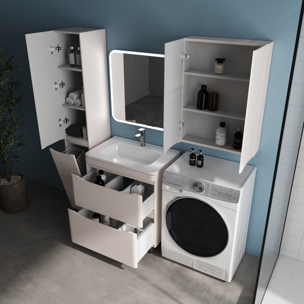 Тумба под раковину Style Line Бергамо мини 70 СС-00002532 антискрейтч, карамель фото